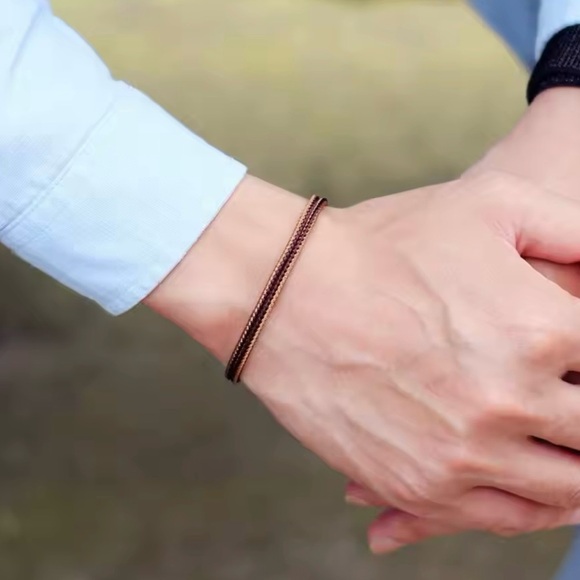 Thin Rooe Bracelet For Men Handmade Adjustable Bohemia Bracelet - Picture 2 of 2